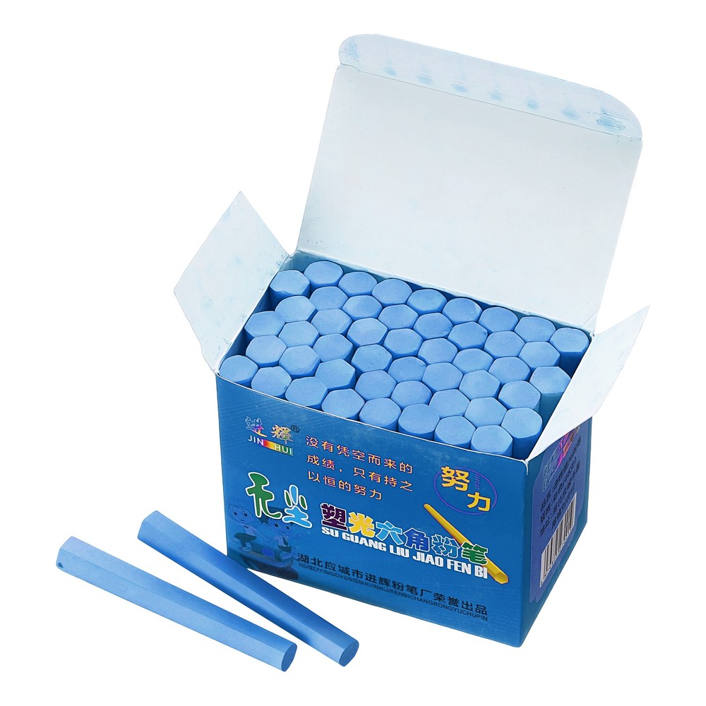 48 PCS Chalkboard Chalk, Dustless Chalk Small Bulk, Blue