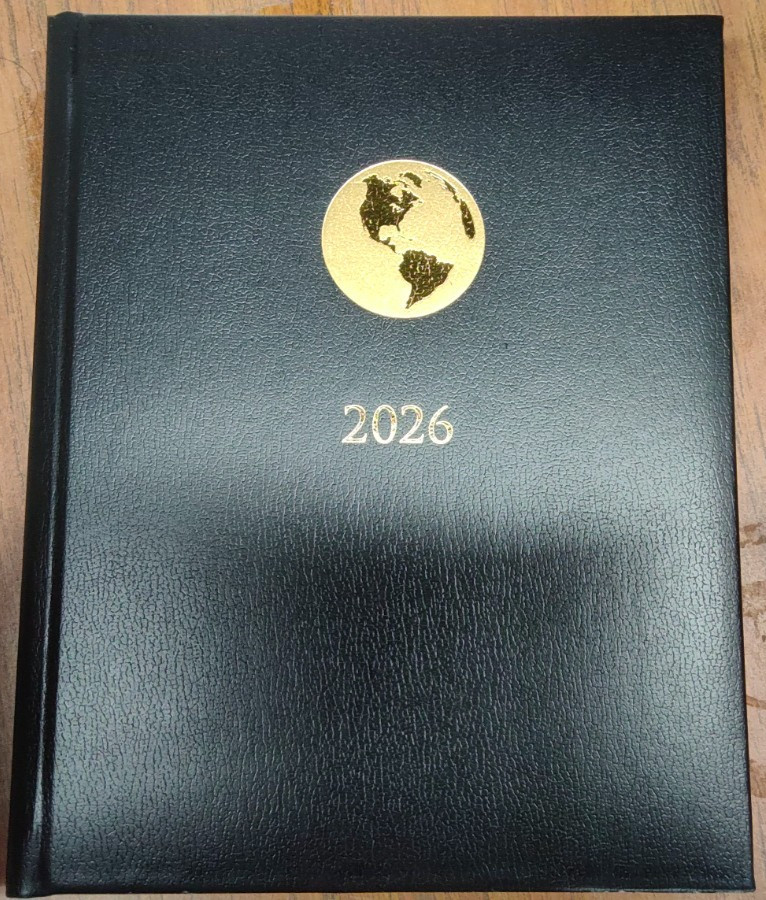 Amex Black Leather Executive Appointment 2026 Planner Book