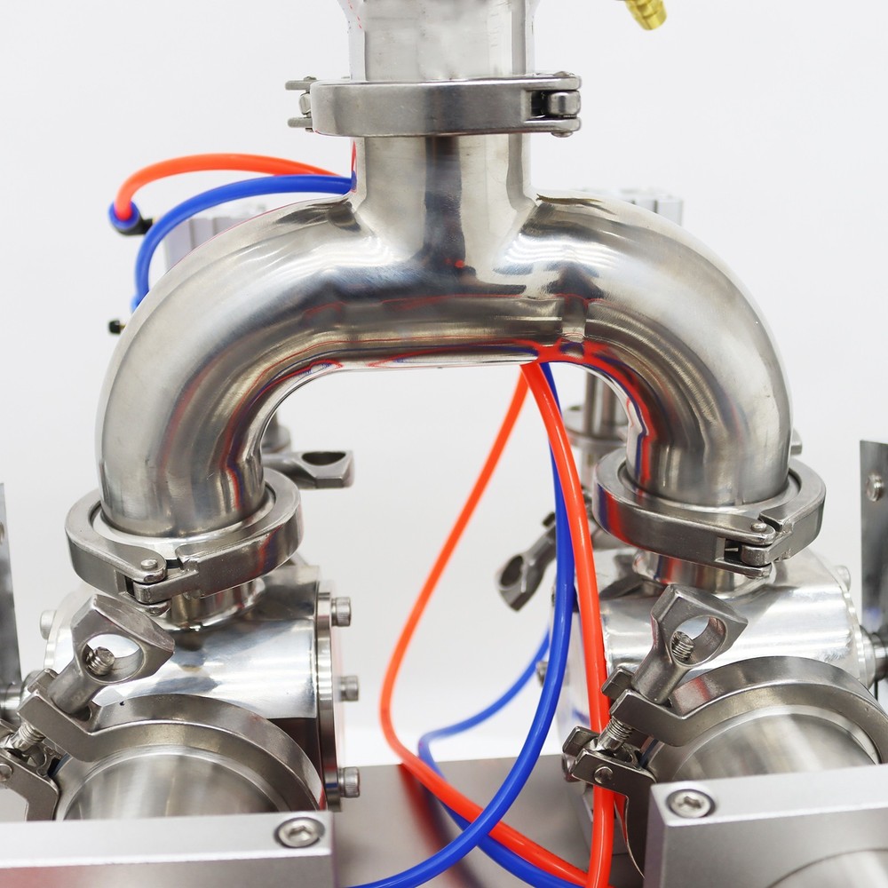 Dual Nozzle 50-500ml Liquid & Paste Filling Machine W/Heating Mixing Function