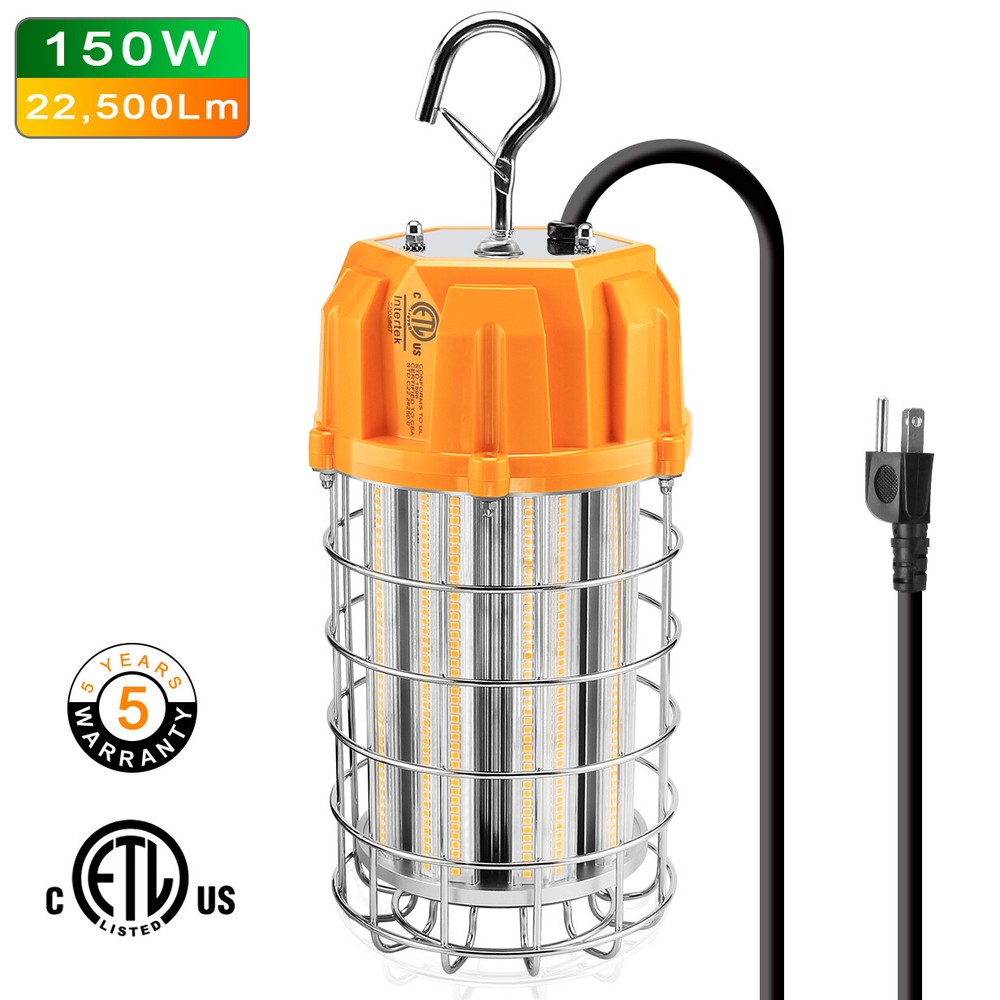 150Watt LED Temporary Work Light Construction Jobsite Basement Protable Lighting