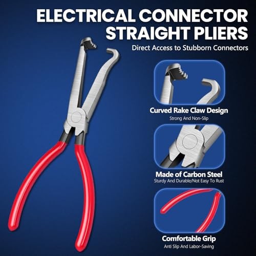 3 PCS Electrical Disconnect Pliers,Electrical Connector Separator for