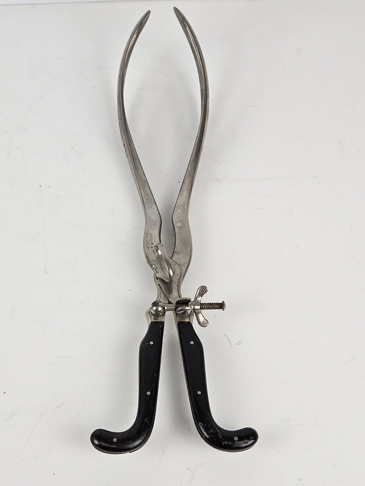 Antique 1800s US Civil War Surgeon Doctors Birthing Forceps Maison Collin France