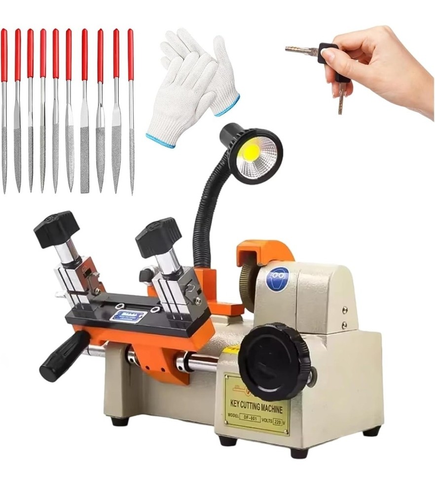 Key Cutting Machine with LED Lighting, Automatic Key Cutter, High Precision...