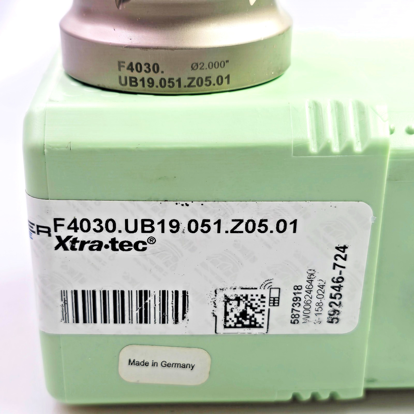 Walter 2" F4030.UB19.051.Z05.01 Hi Feed Face Mill Indexable Milling Cutter