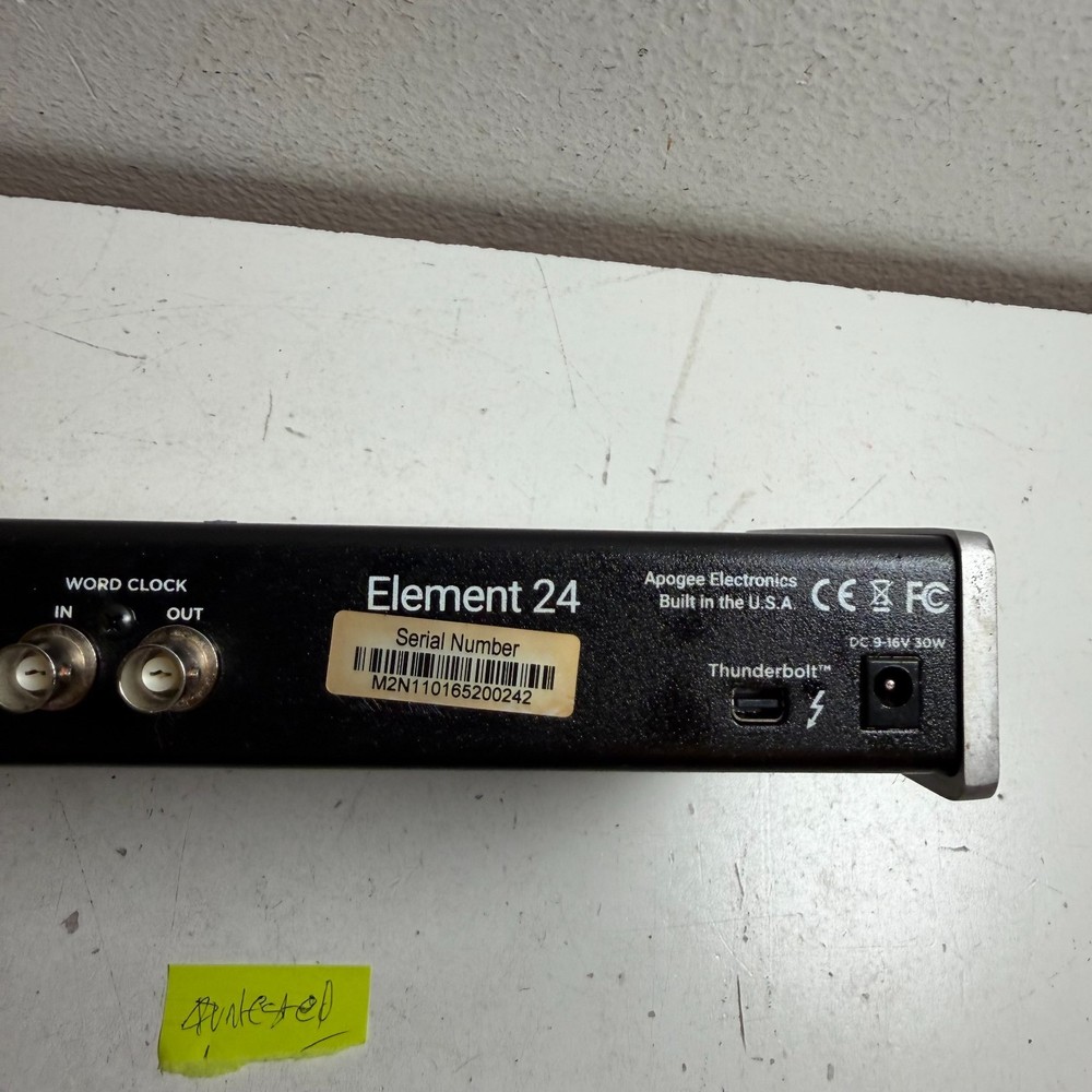 Apogee Element 24 High Quality Thunderbolt Audio Interface for Mac - Untested