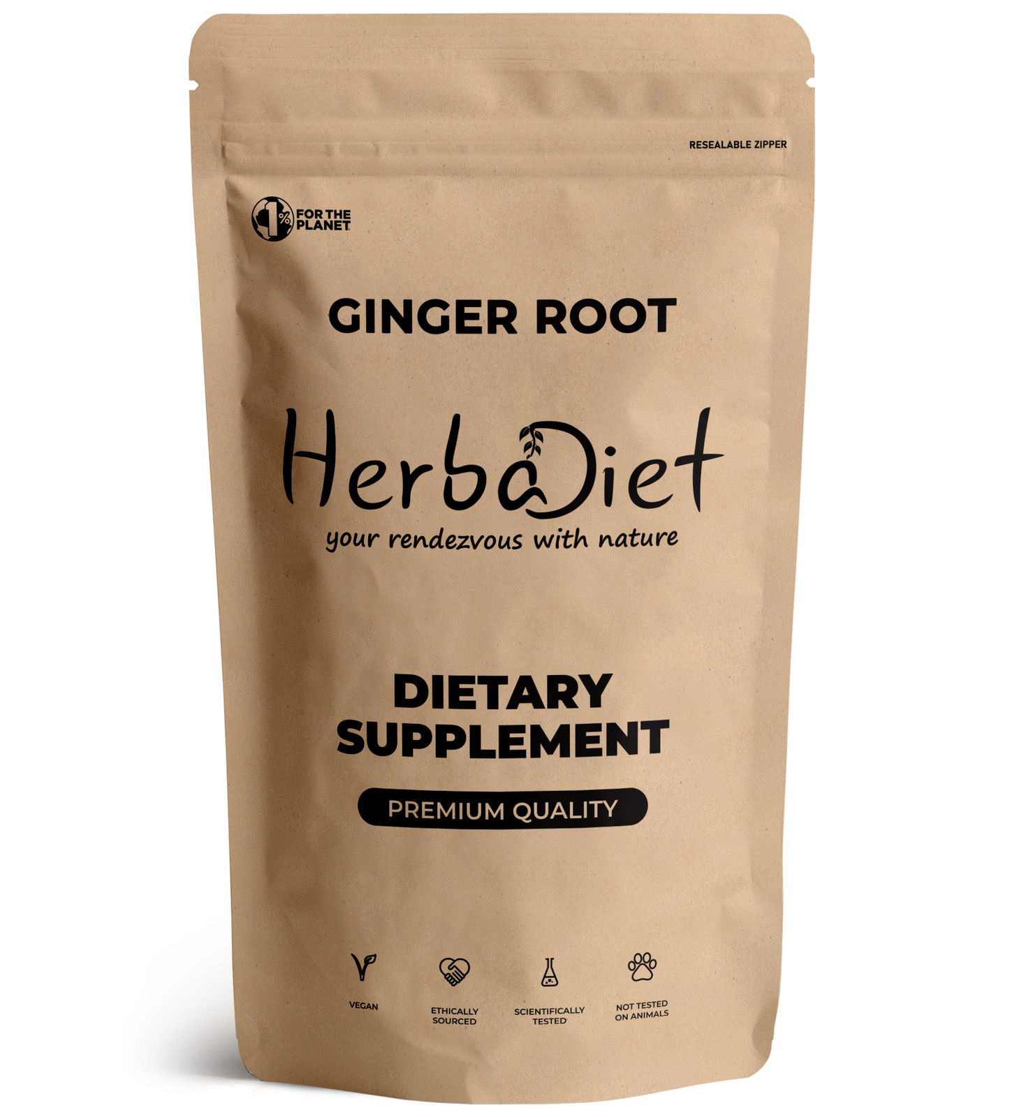 PREMIUM Ginger Root Extract Powder PURE 5% Gingerols Supports Digestive System
