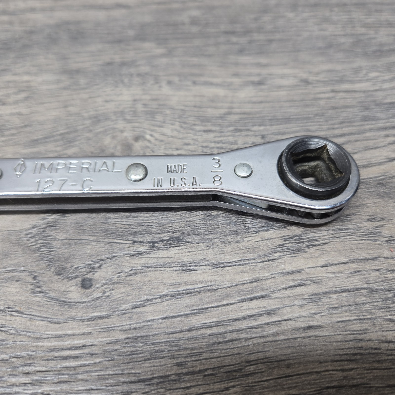 Imperial Eastman 127-C ¼ & ⅜ Refrigeration Reversible Ratcheting Wrench USA