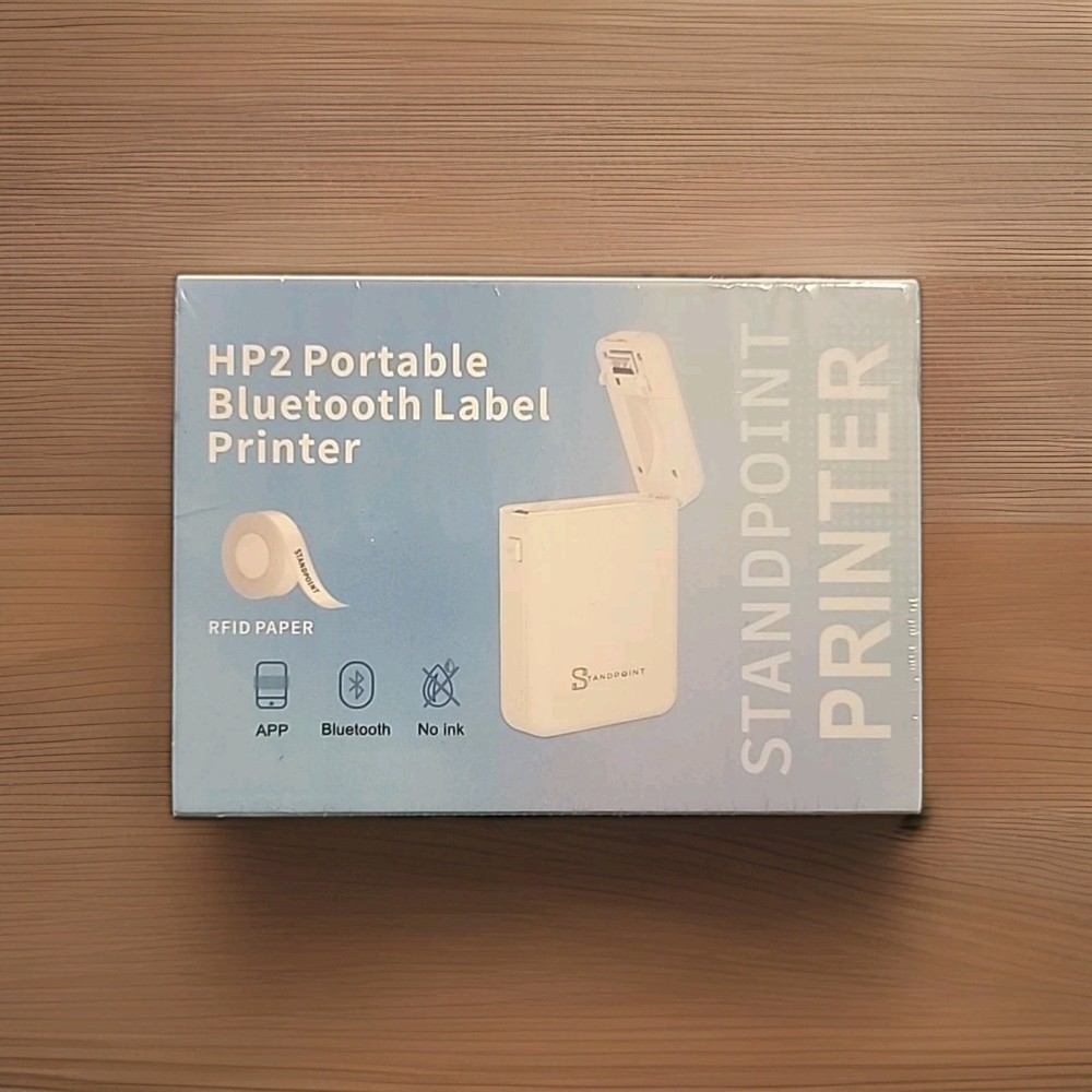 Standpoint HP2 Portable Bluetooth Label Printer with RFID Tape, Wireless Inkless