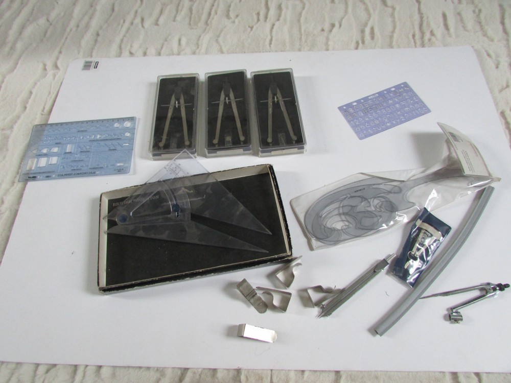 Vintage  Technical Drawing Compass  + another items