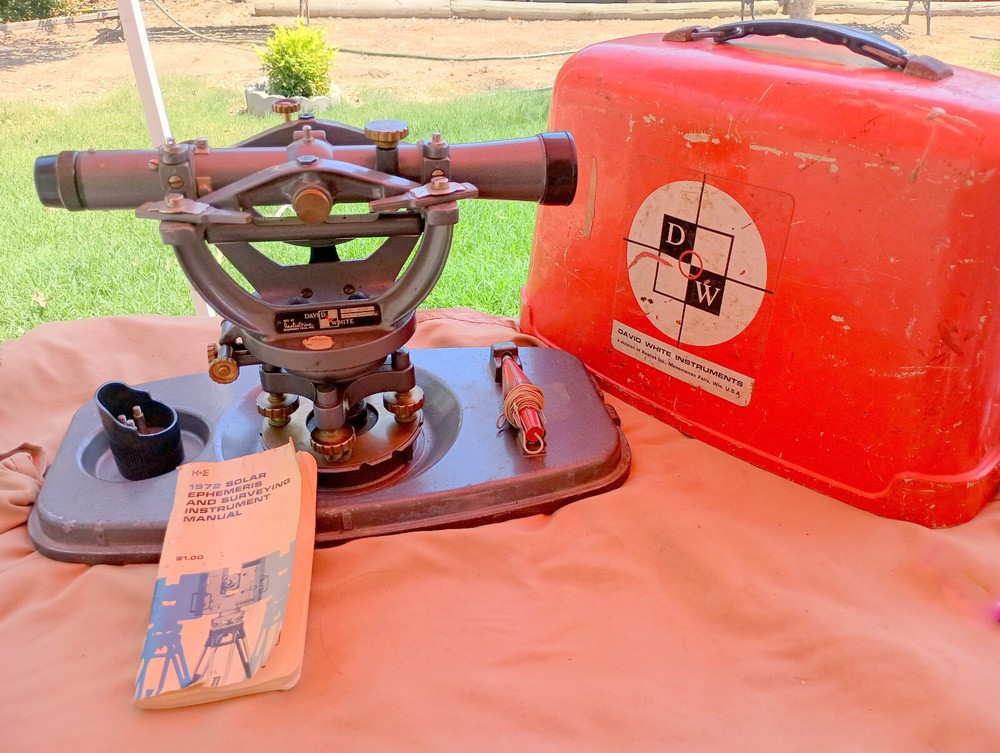 David White Model 8300 Surveyors Transit Level Scope With Case
