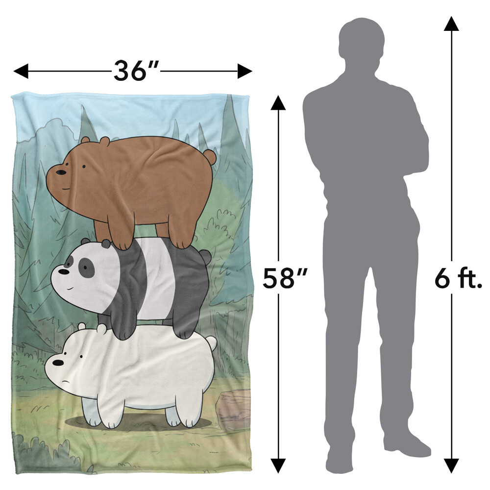 We Bare Bears Bear Stack Silky Touch Super Soft Throw Blanket