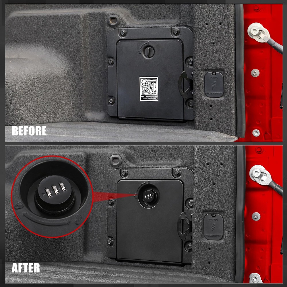 Mabett Bed Storage Bin Cover with Code Lock Compatible with Ford Maverick 202...