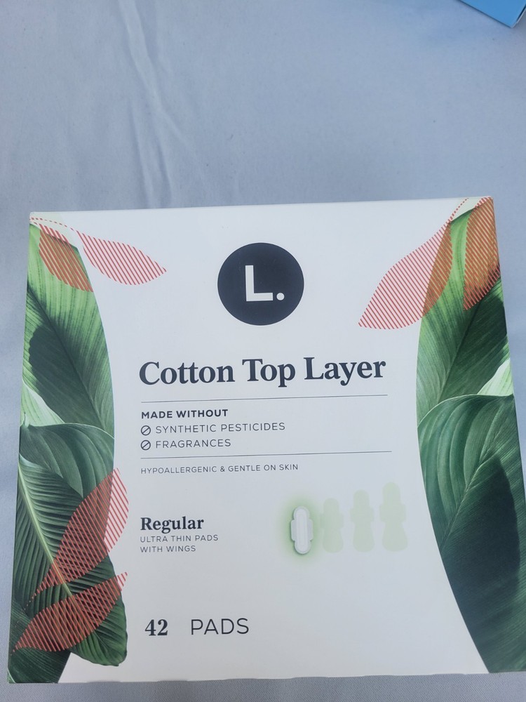 L. Cotton Top Layer REGULAR Ultra Thin Pads With Wings 2 Pack