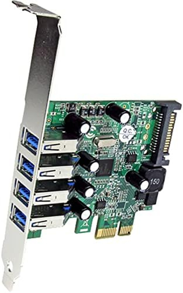 4-Port PCI Express Superspeed USB 3.0 Controller Card with UASP - 5Gbps - USB 3.