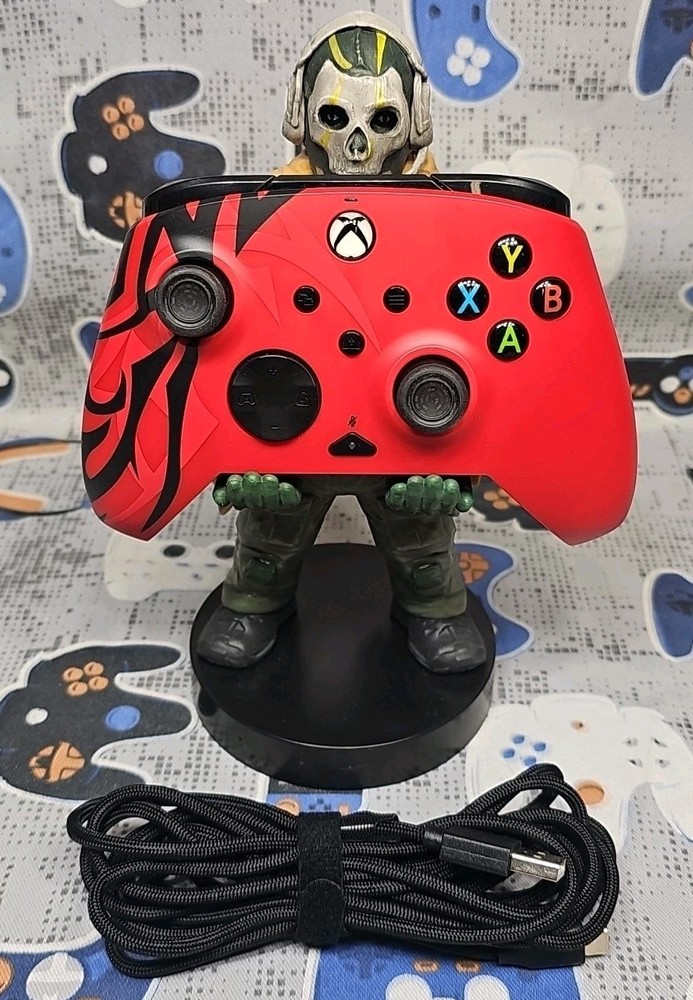 PDP Spirit Red WIRED CONTROLLER WITH POWERA BRAIDED CABLE READ DESCRIPTION