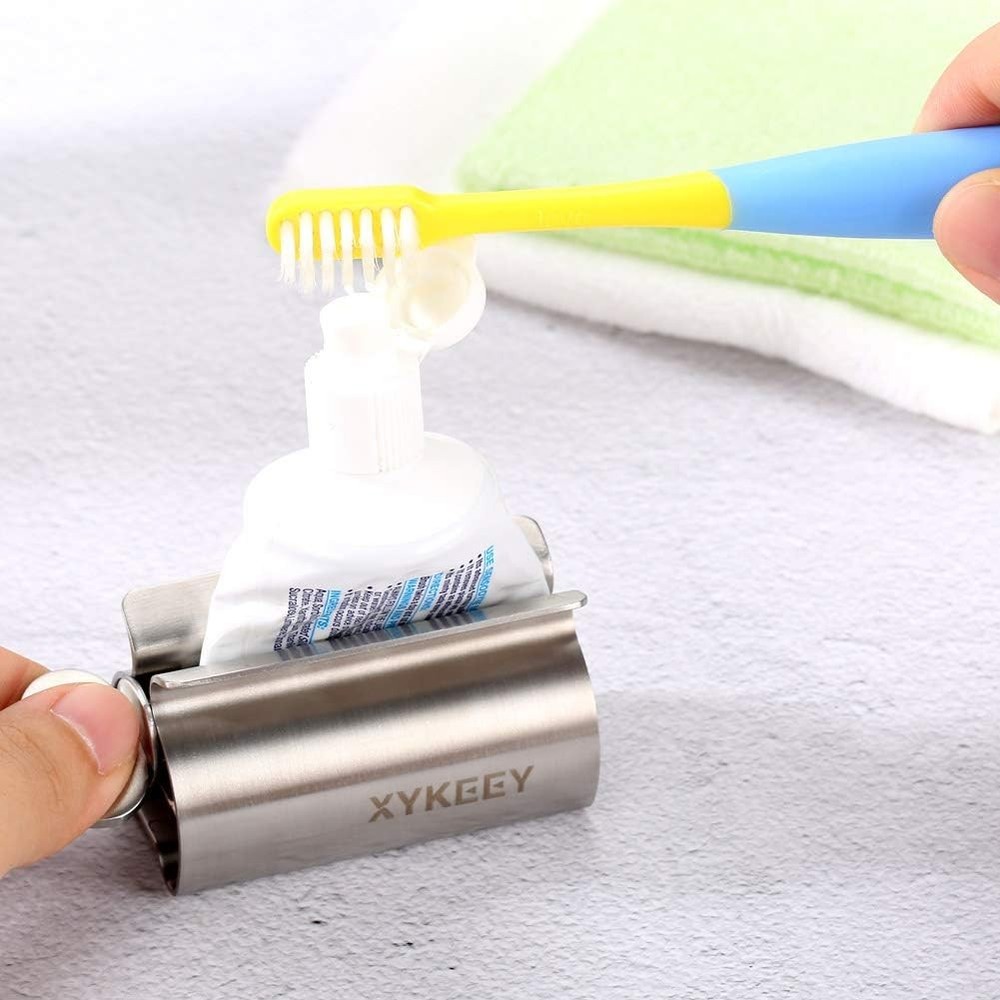 Toothpaste Tube Squeezer - Set of 3 Toothpaste Squeezer Rollers, Metal Toothp...