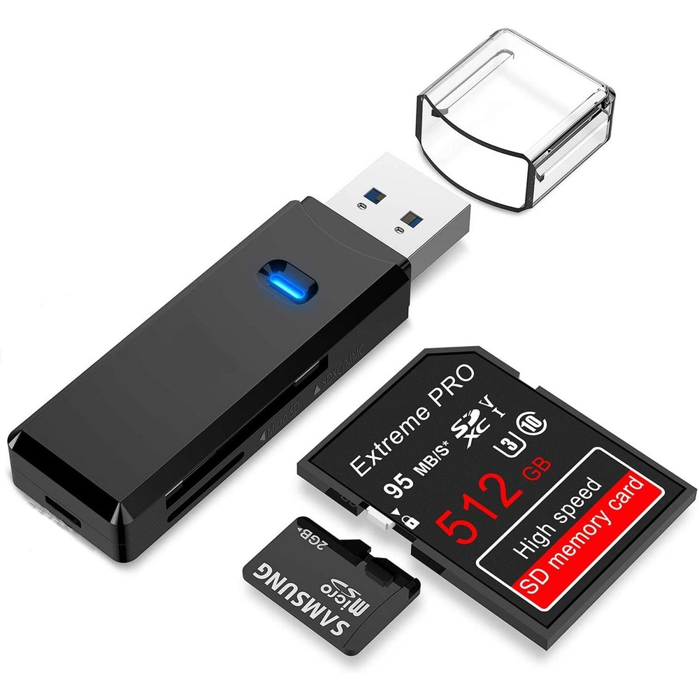 SD Card Reader USB 3.0 Micro SD SDHC SDXC MMC Laptop MacBook External Camera