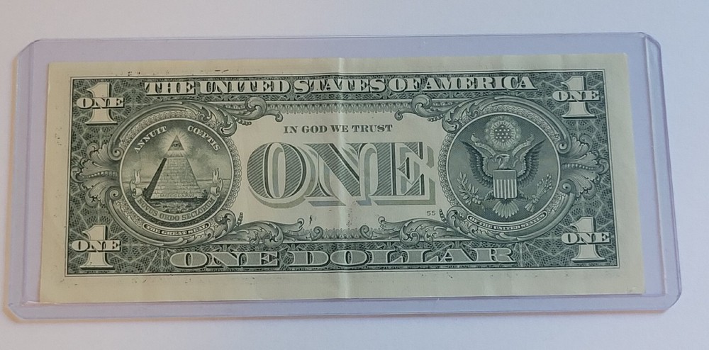 2017A One Dollar Mutiple Errors Misaligned, Gas Pump, Ink Smear Ink Bleed
