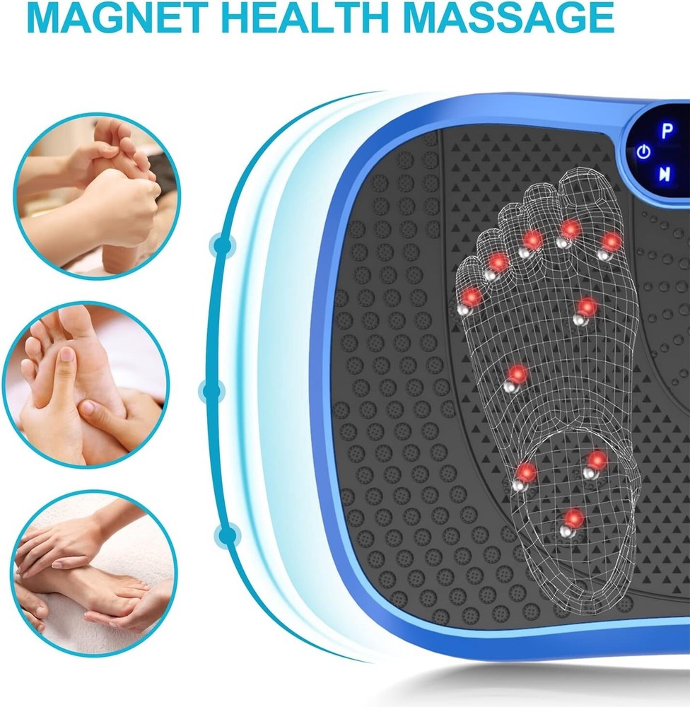 Compact Vibration Plate with Bluetooth & Remote Control - Ideal Fitness Solution