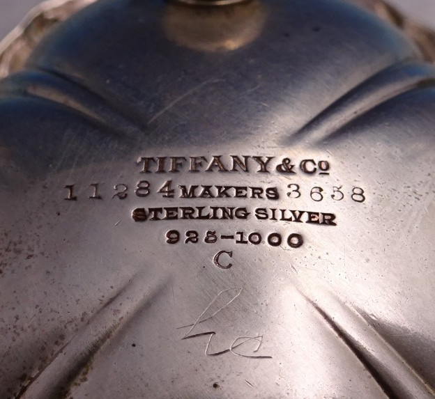 Tiffany and Co Sterling Silver Salt Dip GW #11284/3658 1" x 2 3/8" (#3710)