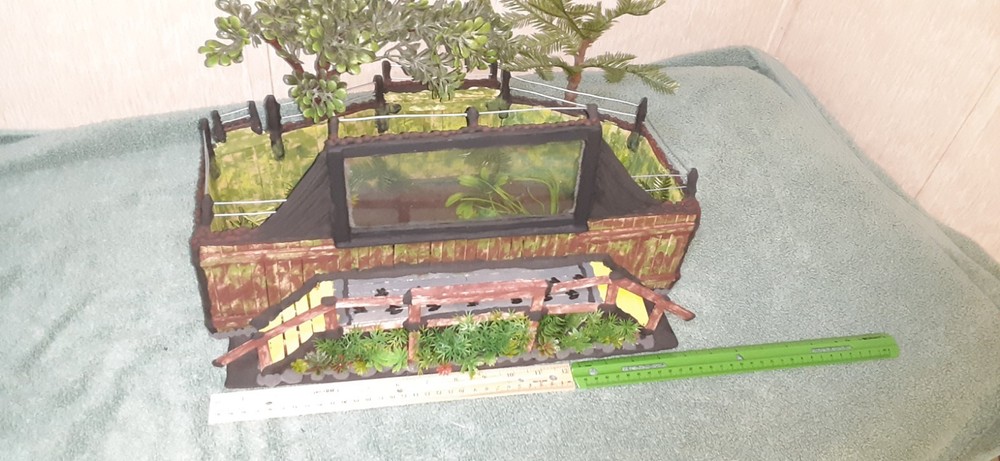 Custom Jurassic Dinosaur Gate Paddock Display DIORAMA Only