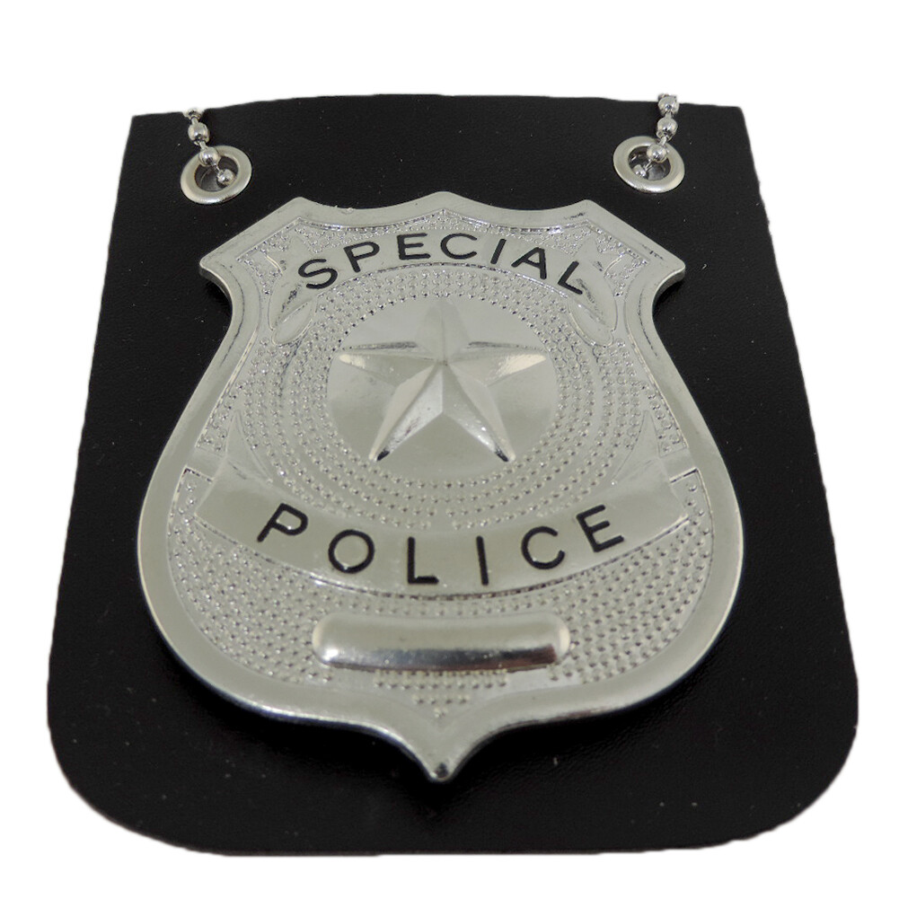 Special Police Cop Detective Badge With Chain