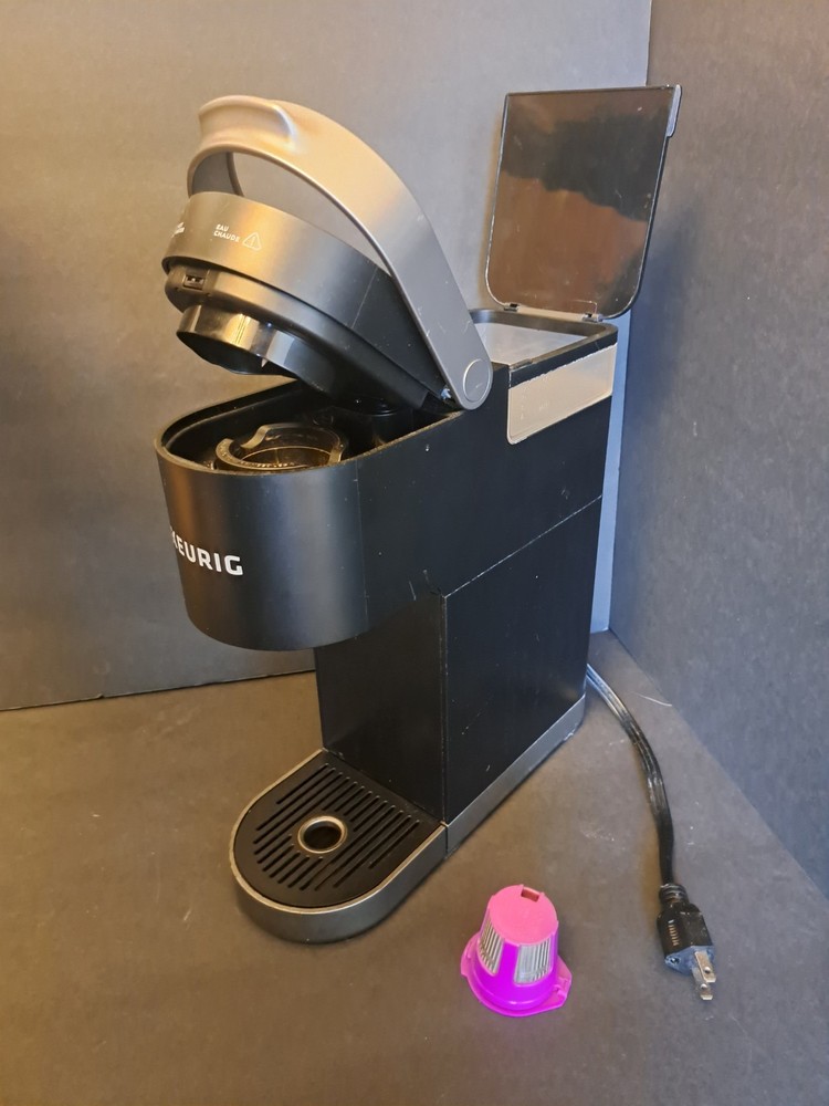 USED KEURIG K-MINI PLUS BLACK POD STORAGE CLEANED & TESTED