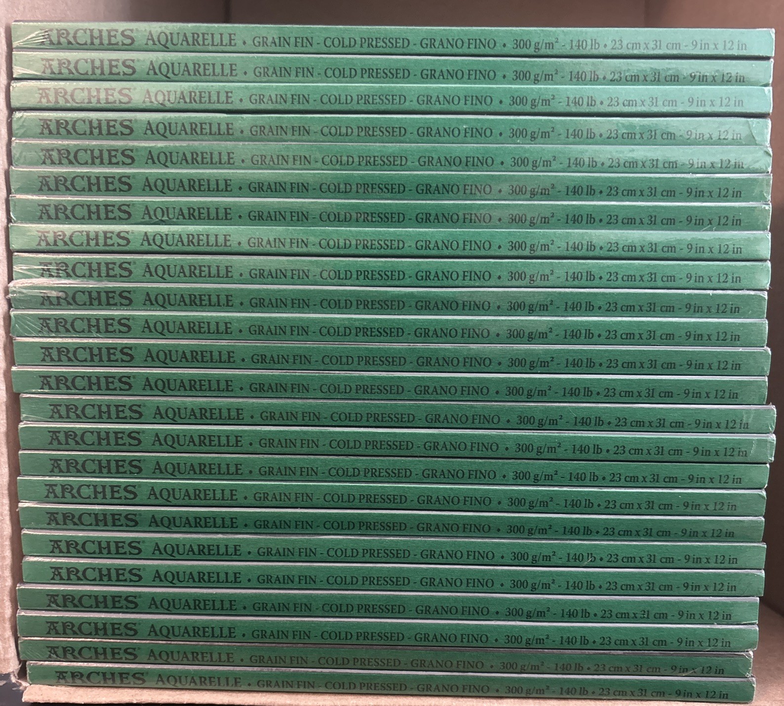 Arches 9 X 12 Watercolor Cold Pressed Paper Pad 288 Sheets New C163