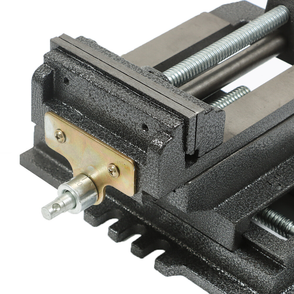 5" Cross Slide Vise Drill Press X-Y Clamp Heavy Duty Machine Metal 2 Way Black