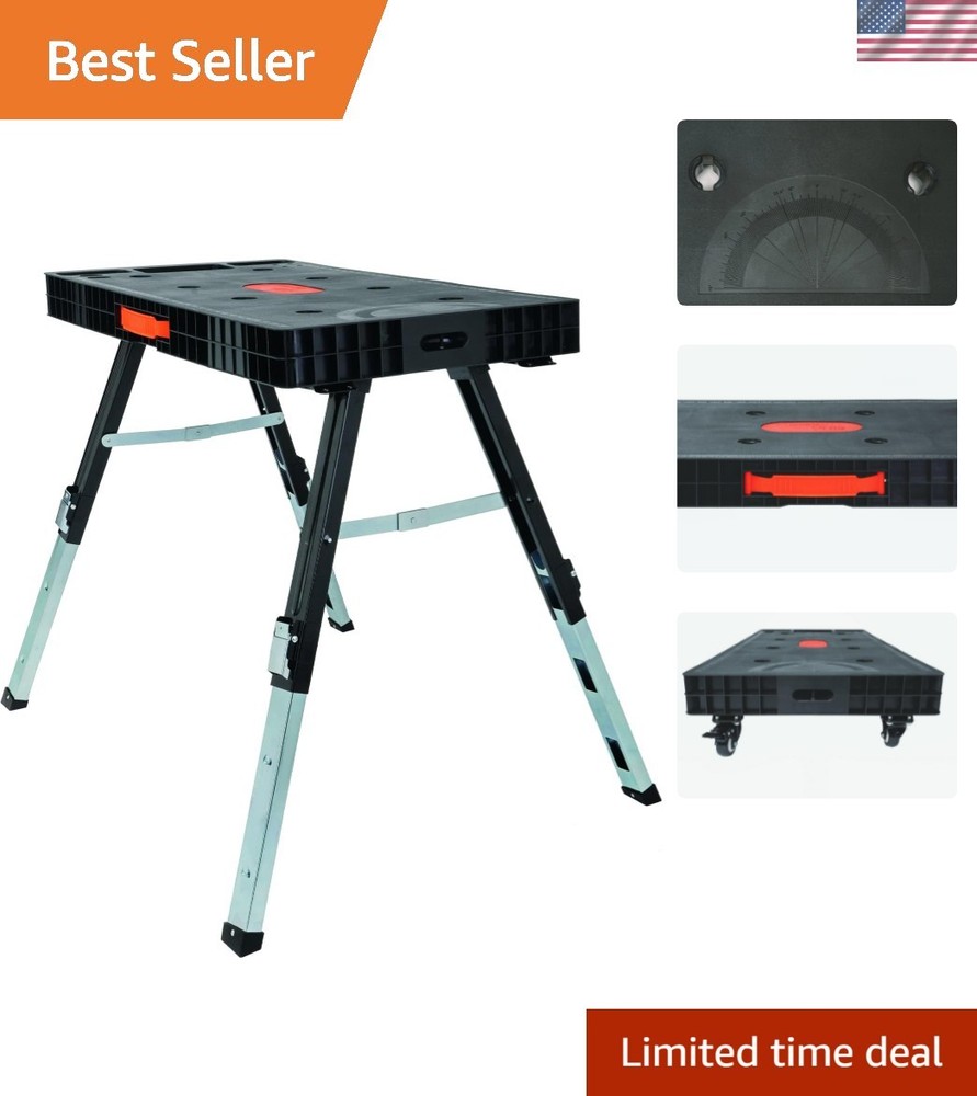 Omni Plus 5-in-1 Adjustable Work Table - All-in-One Solution for Every Project