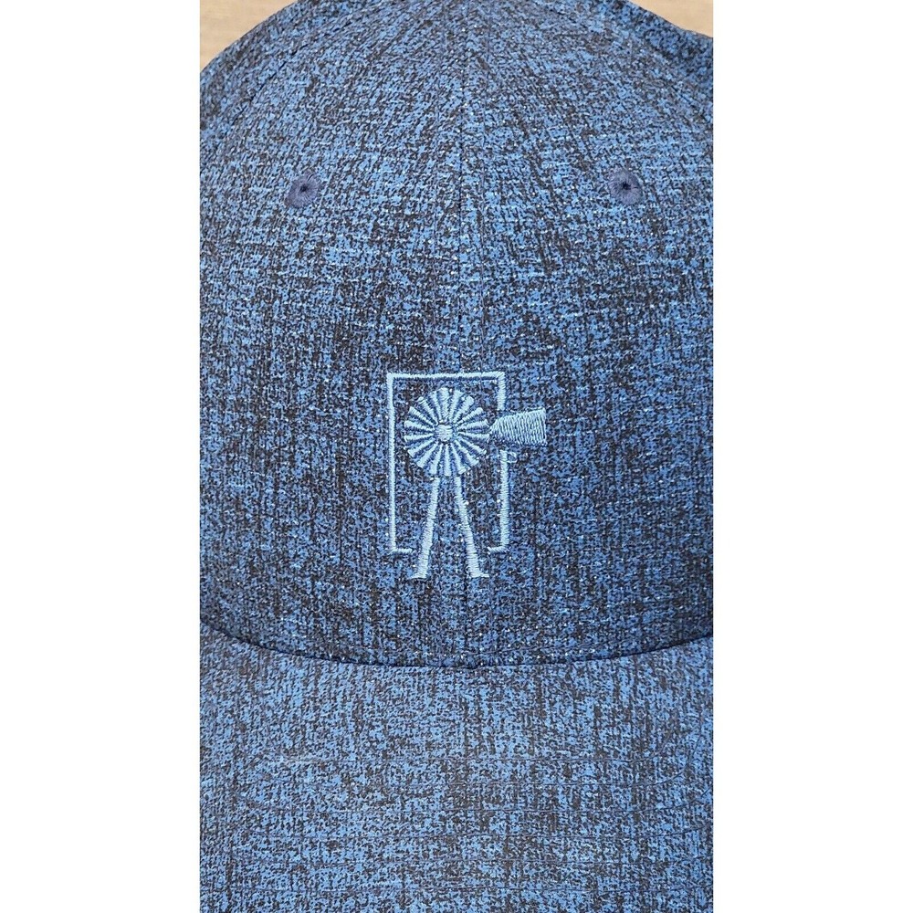 Adidas Golf Blue Hat Cap Windmill Snap Back Adjustable Size Lightweight