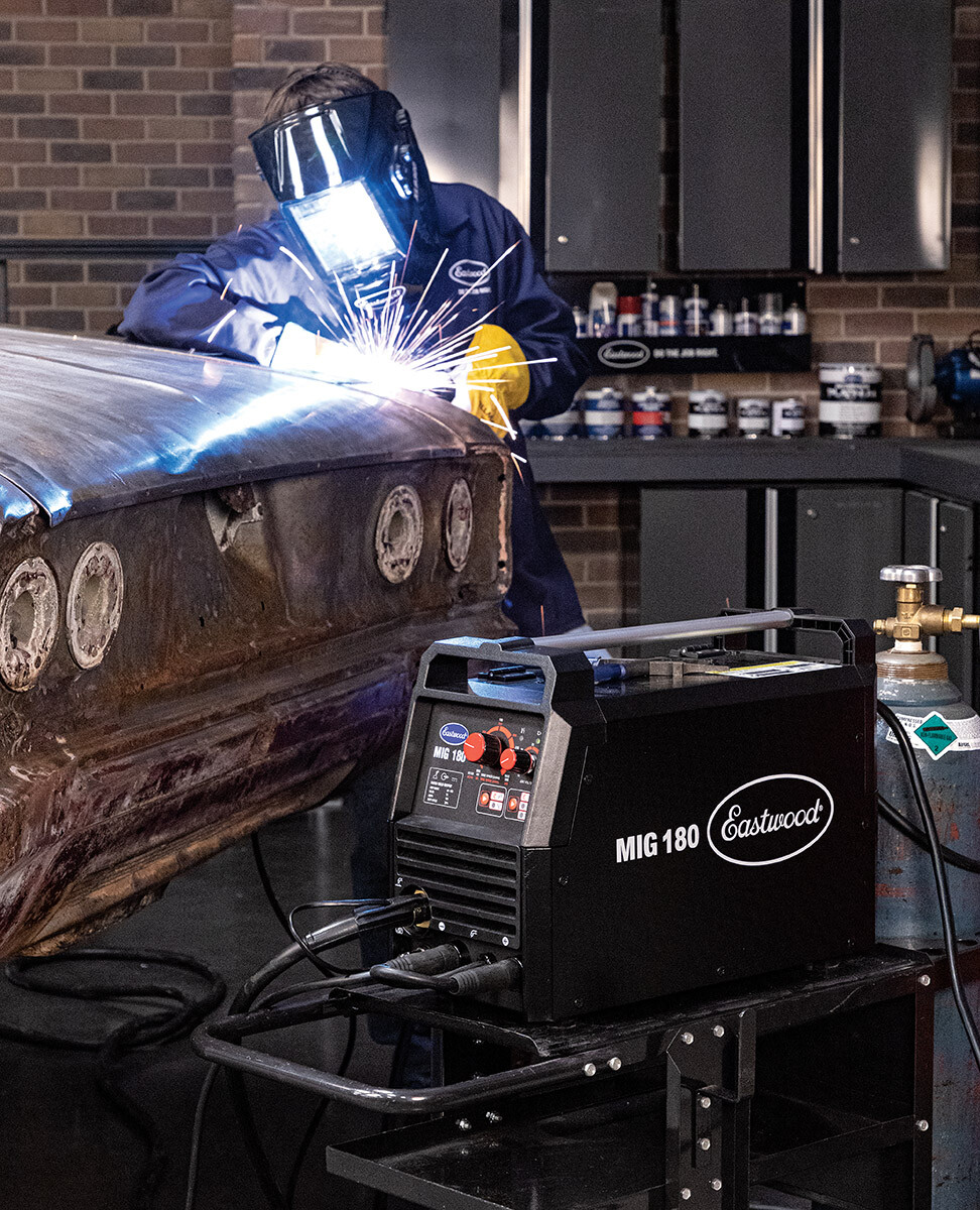 Eastwood 180 Amp MIG Welder 120V 240V for Steel & Aluminum Auto Restoration