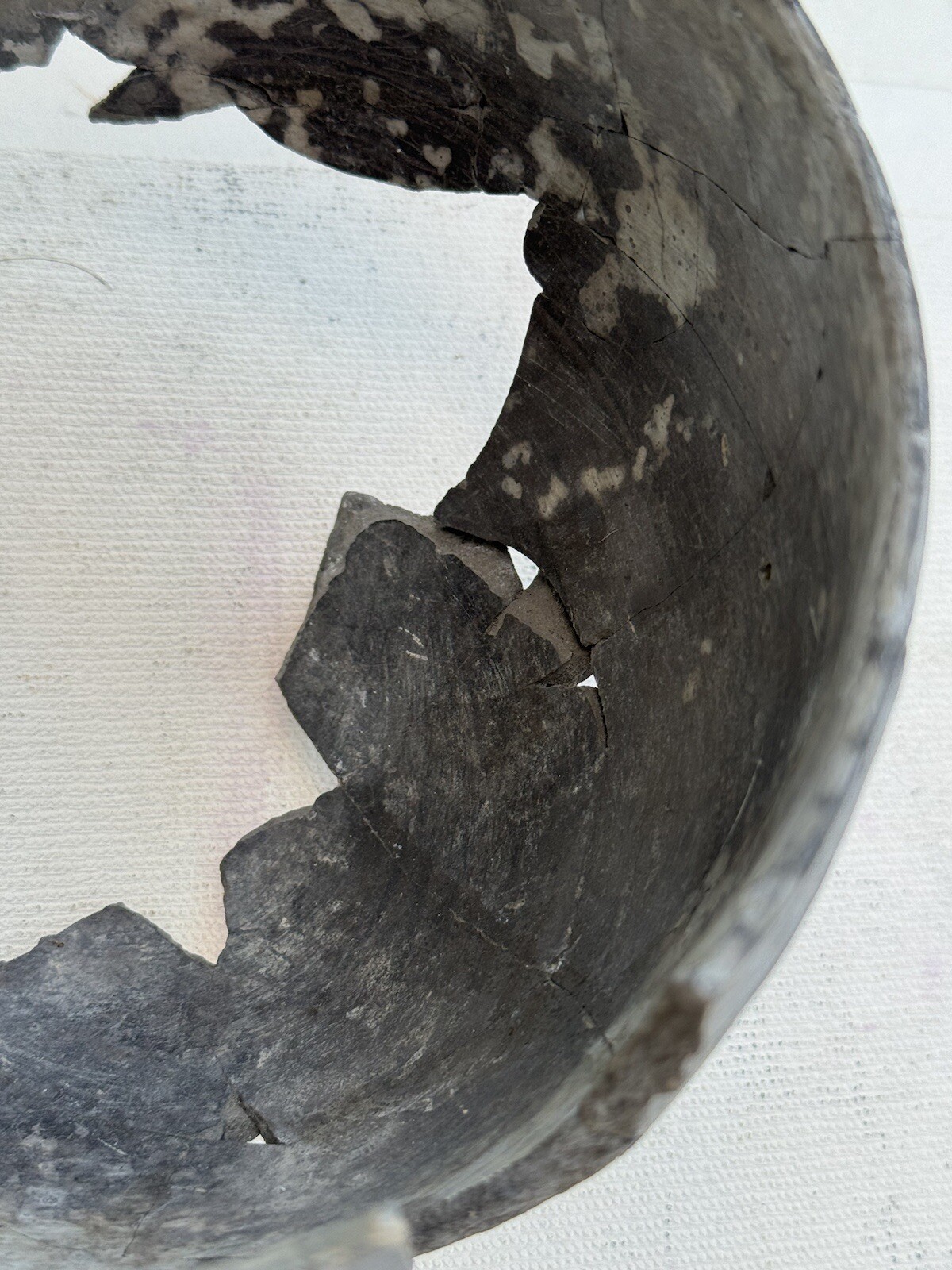 Native American PreColombian Rebuilt Footed Bowl Red Swirl Pattern Pottery Bowl