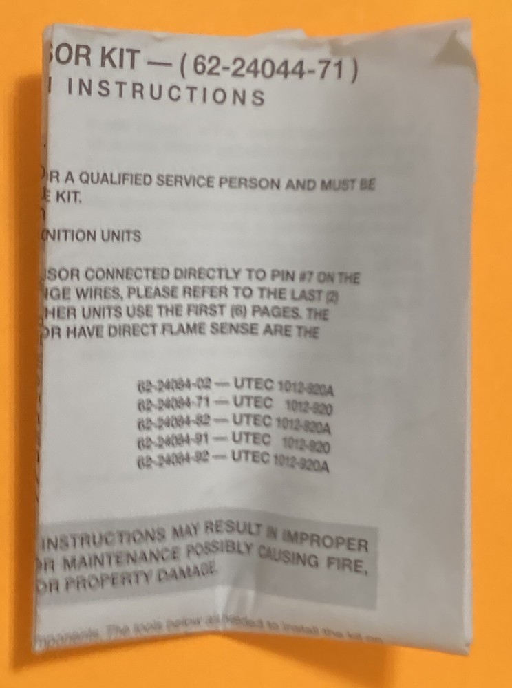 NEW IN BOX PROTECH REMOTE FLAME SENSOR KIT 62-24044-71