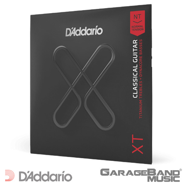 D'Addario Normal Tension, XT Dynacore/Titanium Coated Classical Strings, XTC45TT