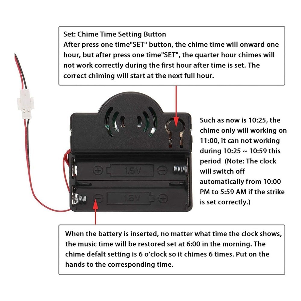 Modern Pendulum Clock Movement Set Clock Works Clock Motor with Hands and3407