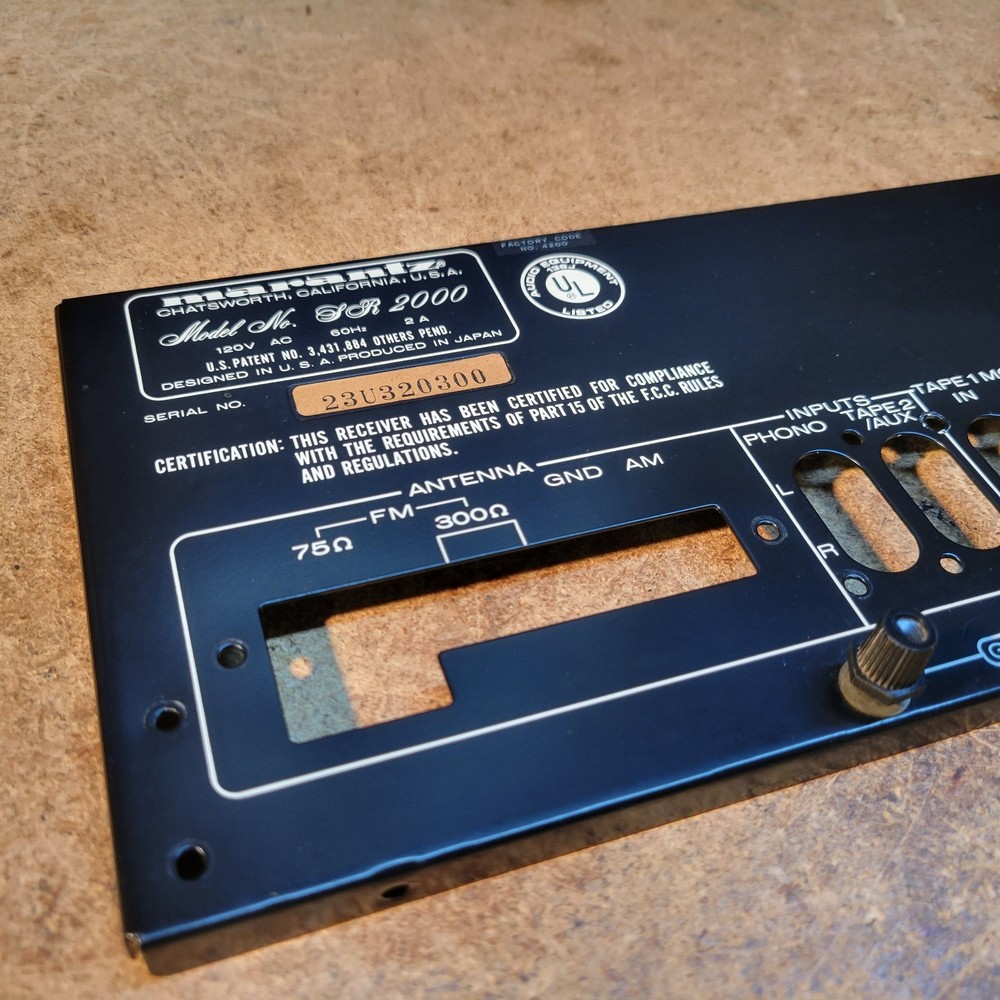 Marantz SR-2000 Back Plate
