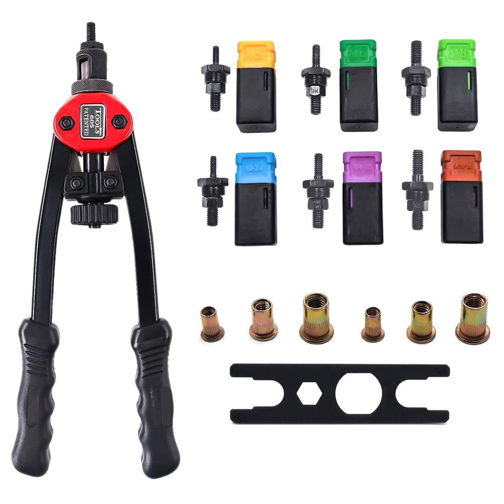 Rivet Gun Kit Rivnut Thread Setting Tools Nut Setter Tool NutSert Metal Working