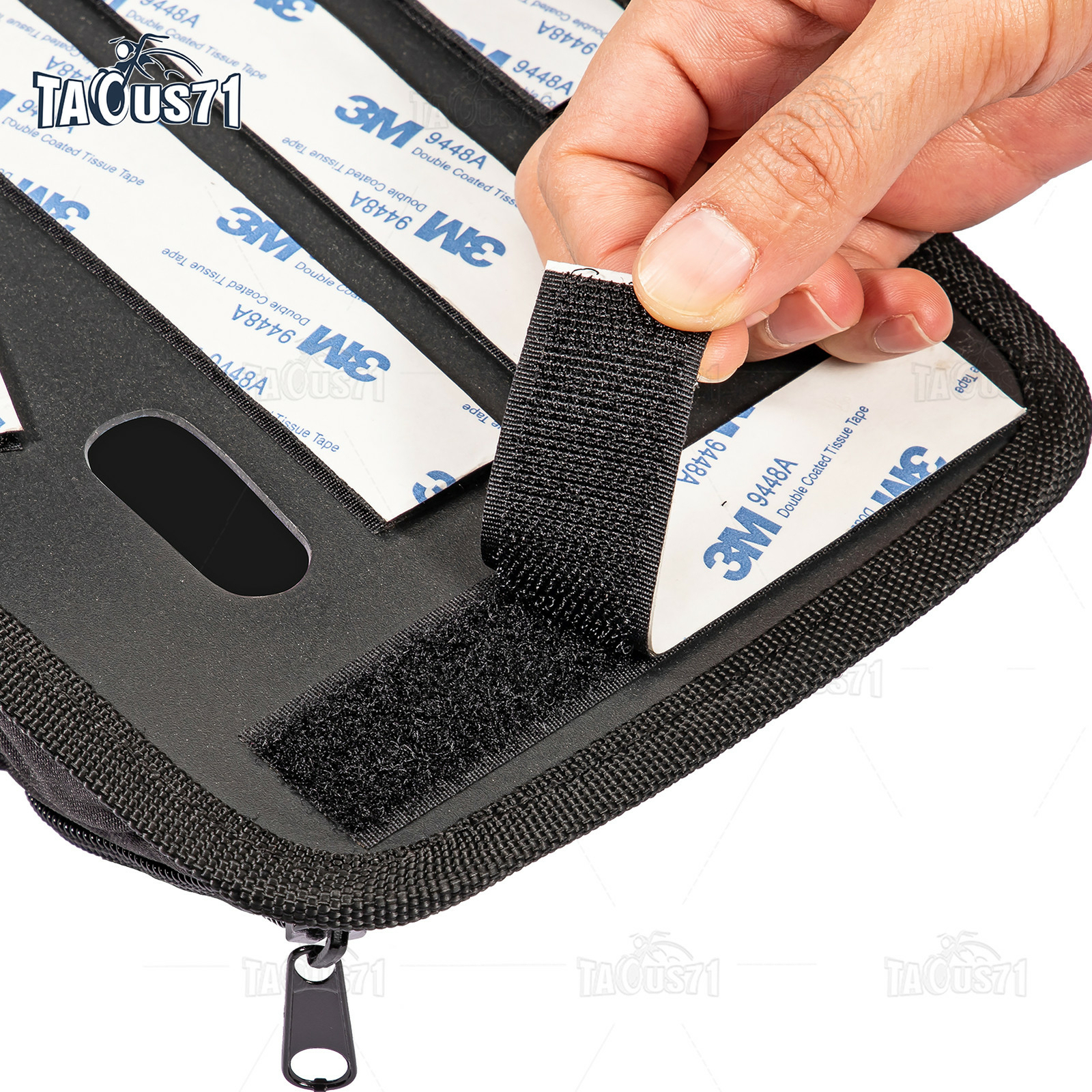 Black Saddlebag Lid Organizer Set for Harley Touring Electra Glide Road Glide