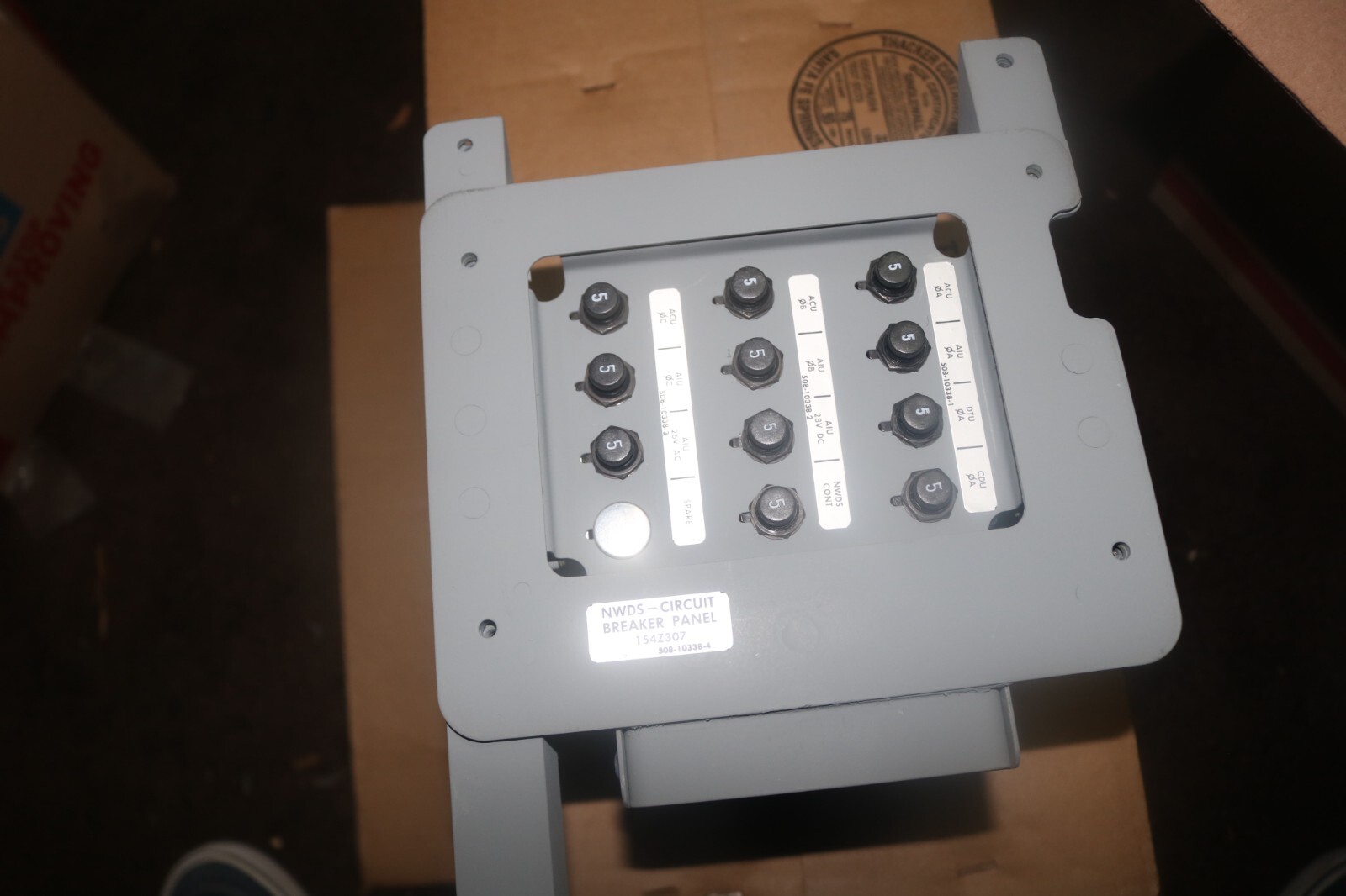 Vintage NOS F-4 Phantom NWDS circuit breaker panel complete unused 508-10338-4