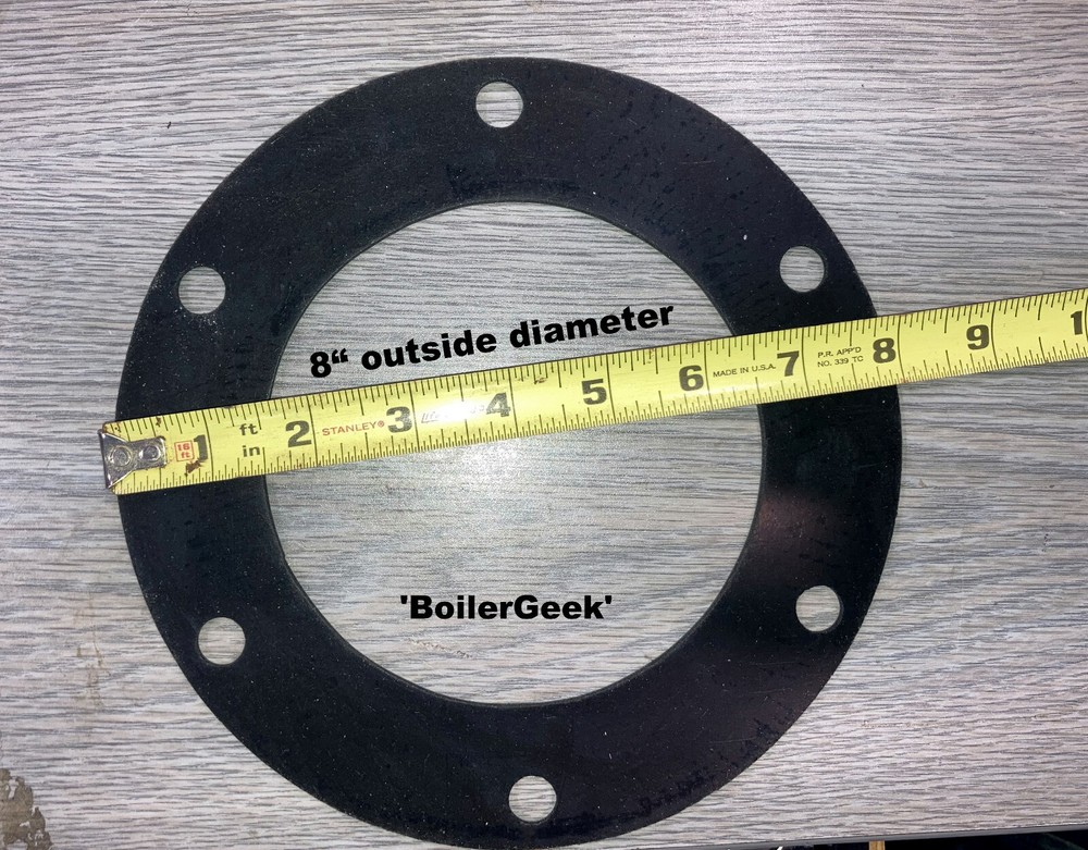 Direct Replacement GASKET for DUNKIRK boiler Tankless Coil