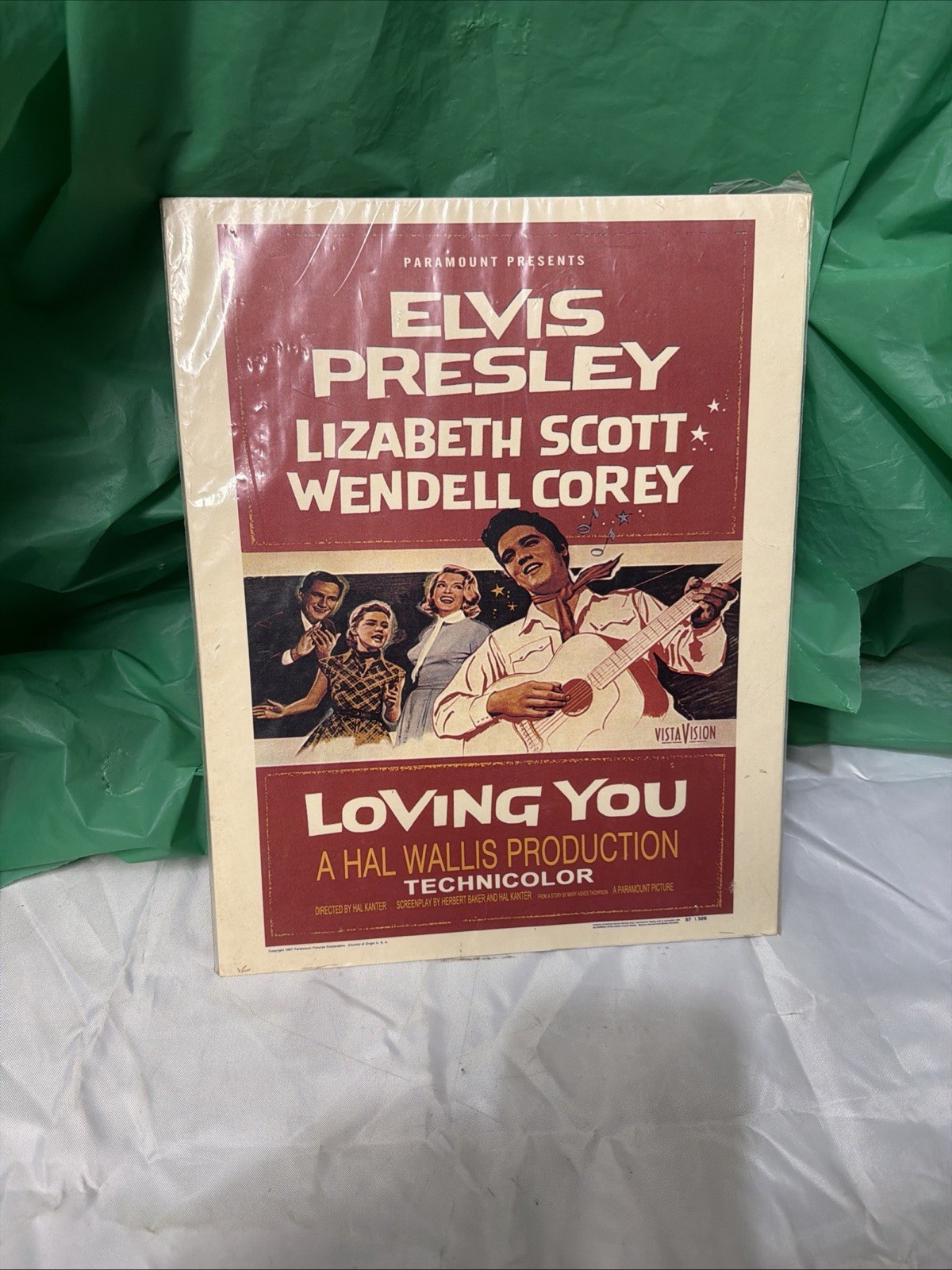 Vintage Elvis Presley Loving You 1957 Original Movie Poster Paramount