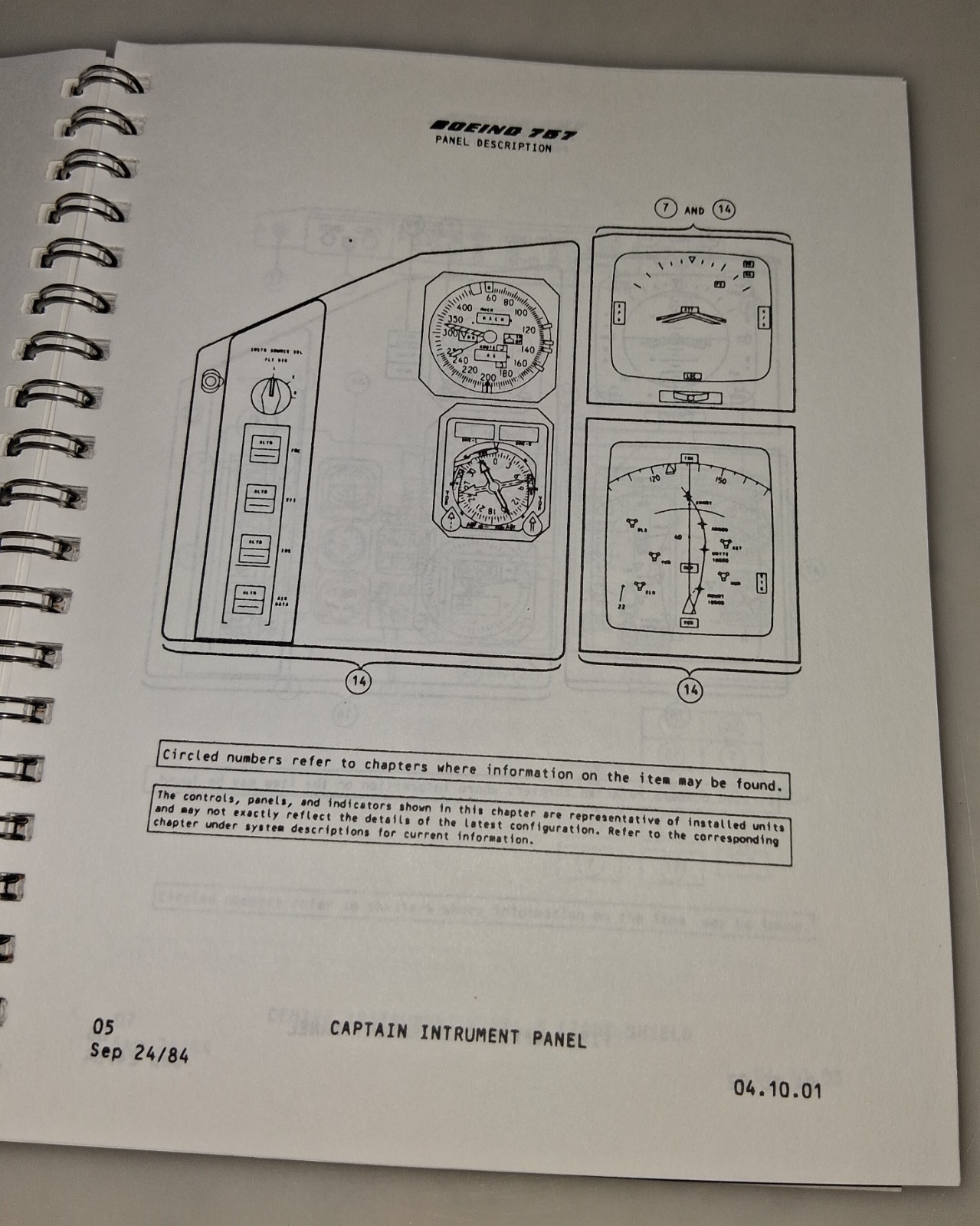 Boeing 757 Panel Description Maintenance Training Manual 1984 Airplane Book