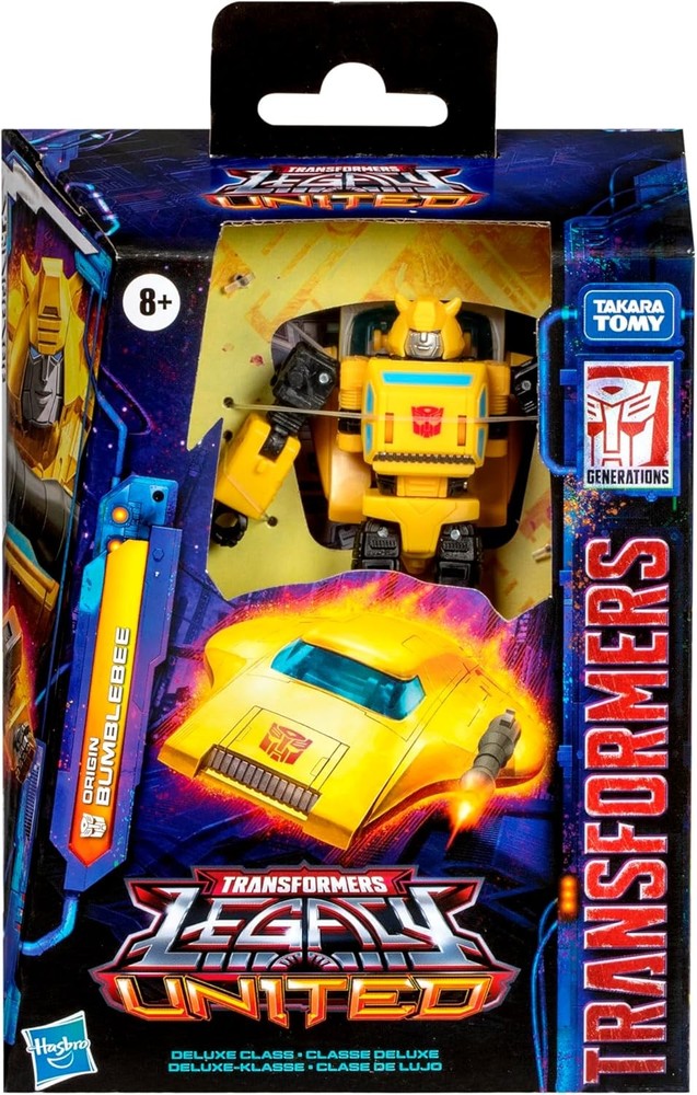 Transformers Legacy Deluxe Class Origin Bumblebee 5.5-inch Converting Action...