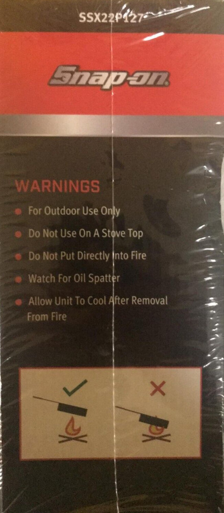 Snap-on Campfire Popcorn Popper NEW Sealed