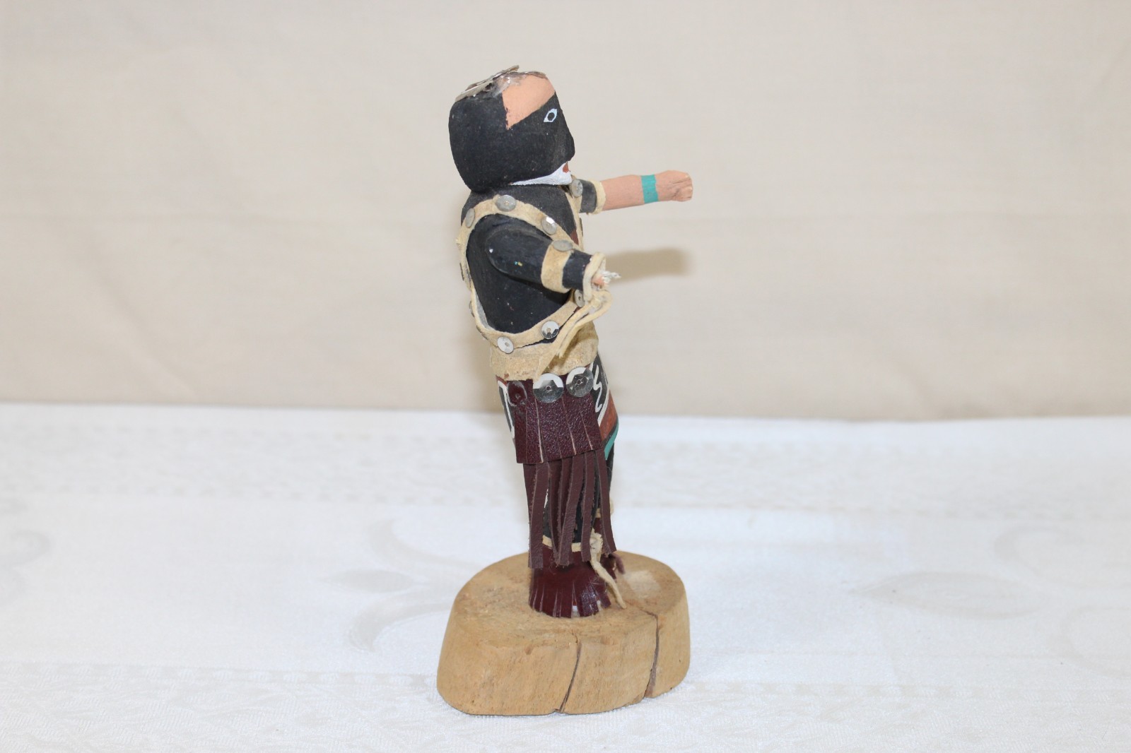 Vintage Hopi Pueblo 7.25" Kachina Doll "Snake Dancer" Signed with Losses