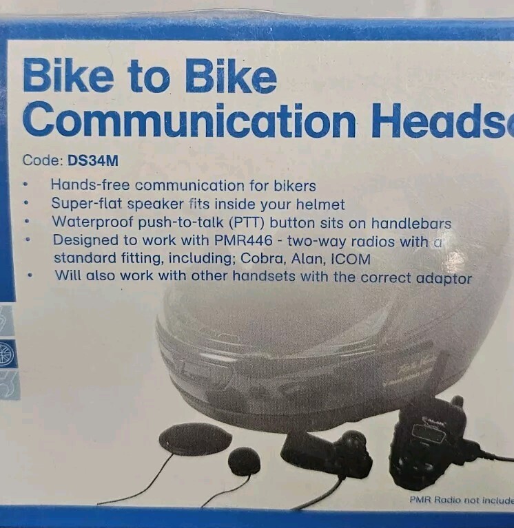 Motorcycle communication headset hands free
