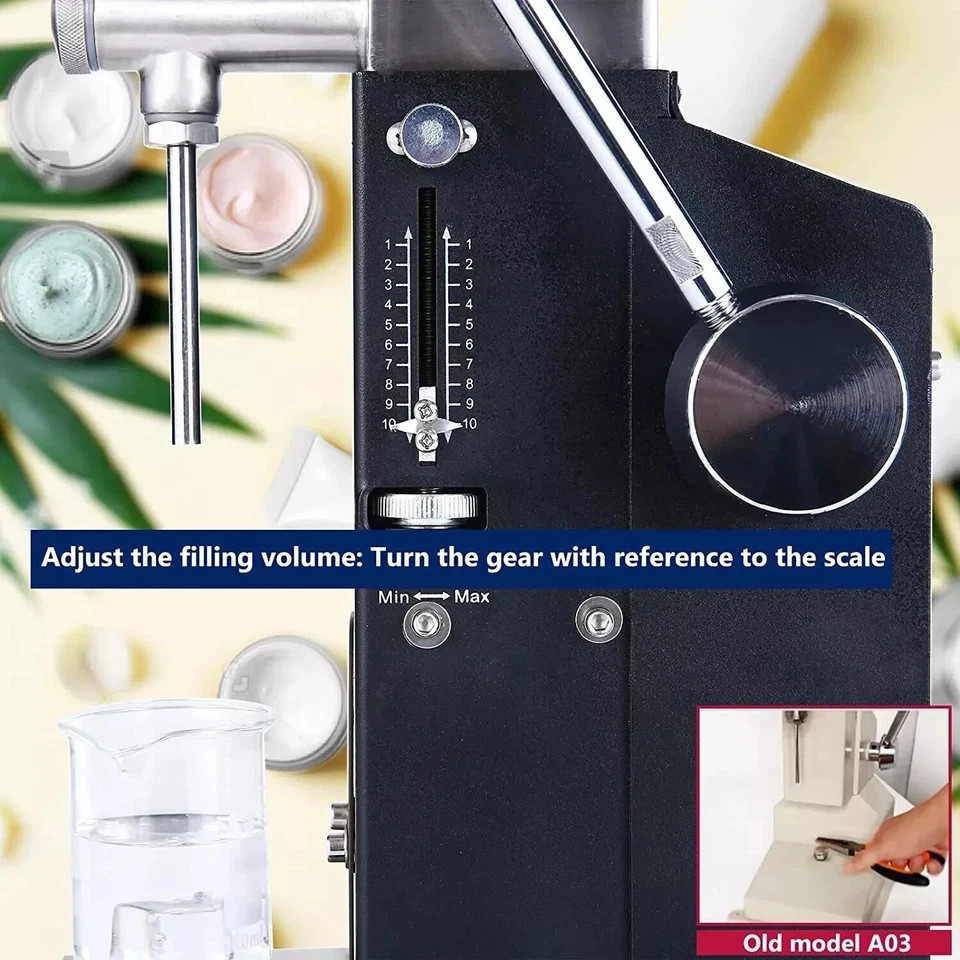 A03 5-50m Manual Precise Liquid Fillng Machine Fit Paste/Liquid scale function