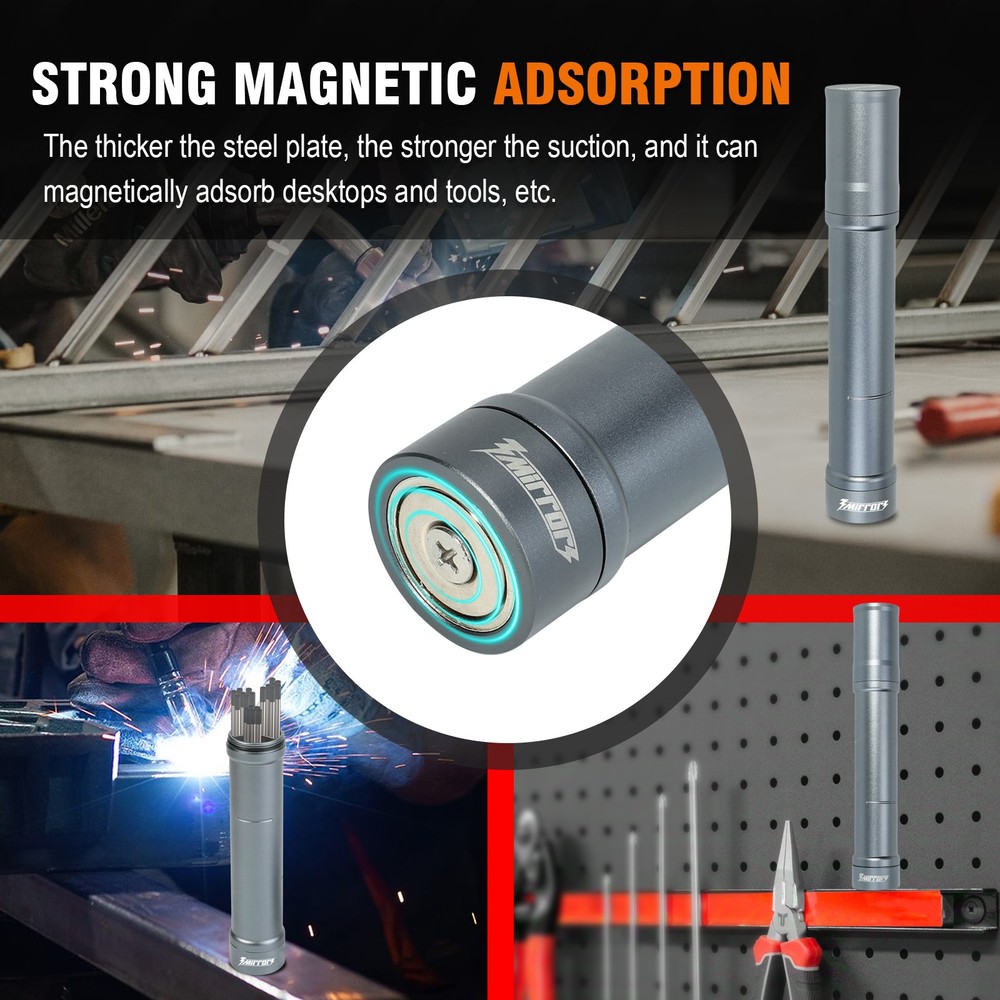 3mirrors TIG Welding Tungsten Electrode Storage Solution 3 Section Magnetic Case