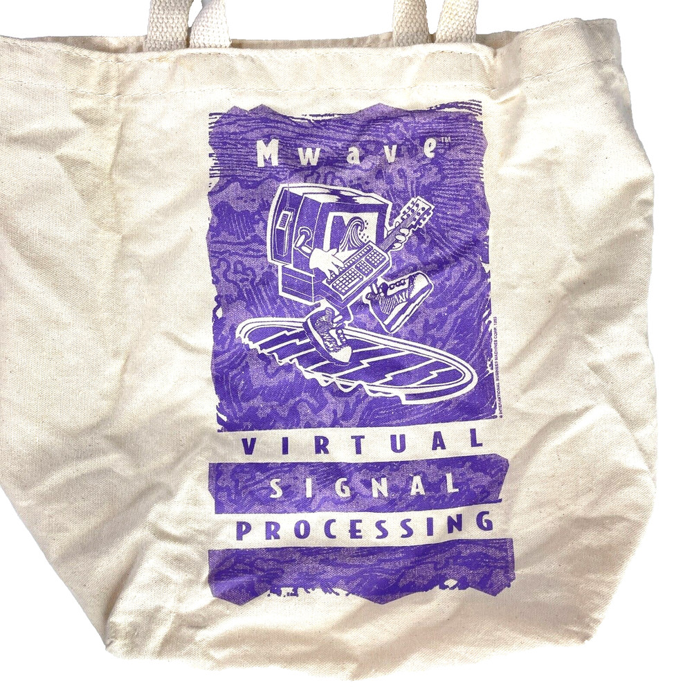 Mwave Virtual Signal Processing IBM Inter Media '94 Computer Trade Show Tote Bag